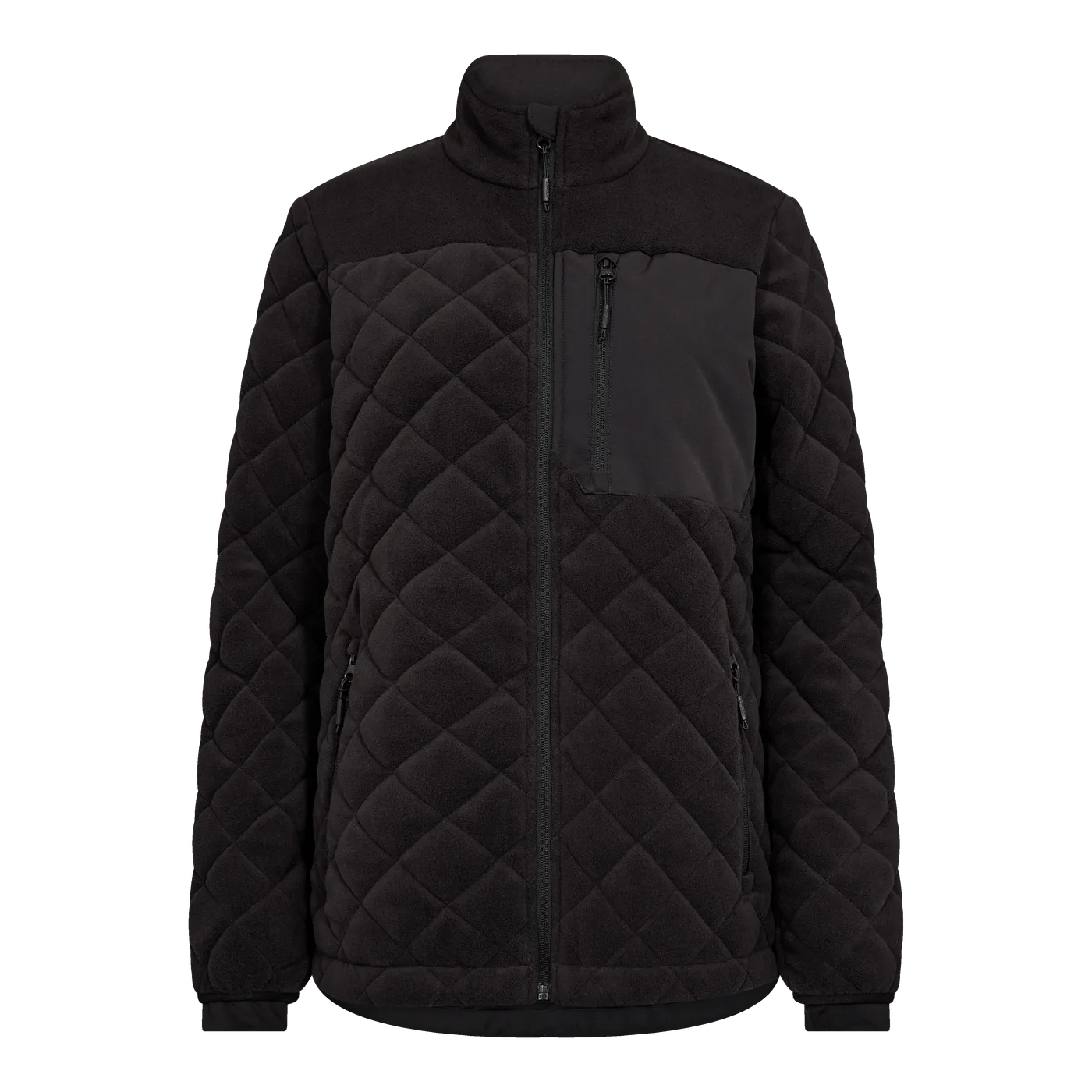 ENTIRE Damen Gestepptes-Fleecejacke