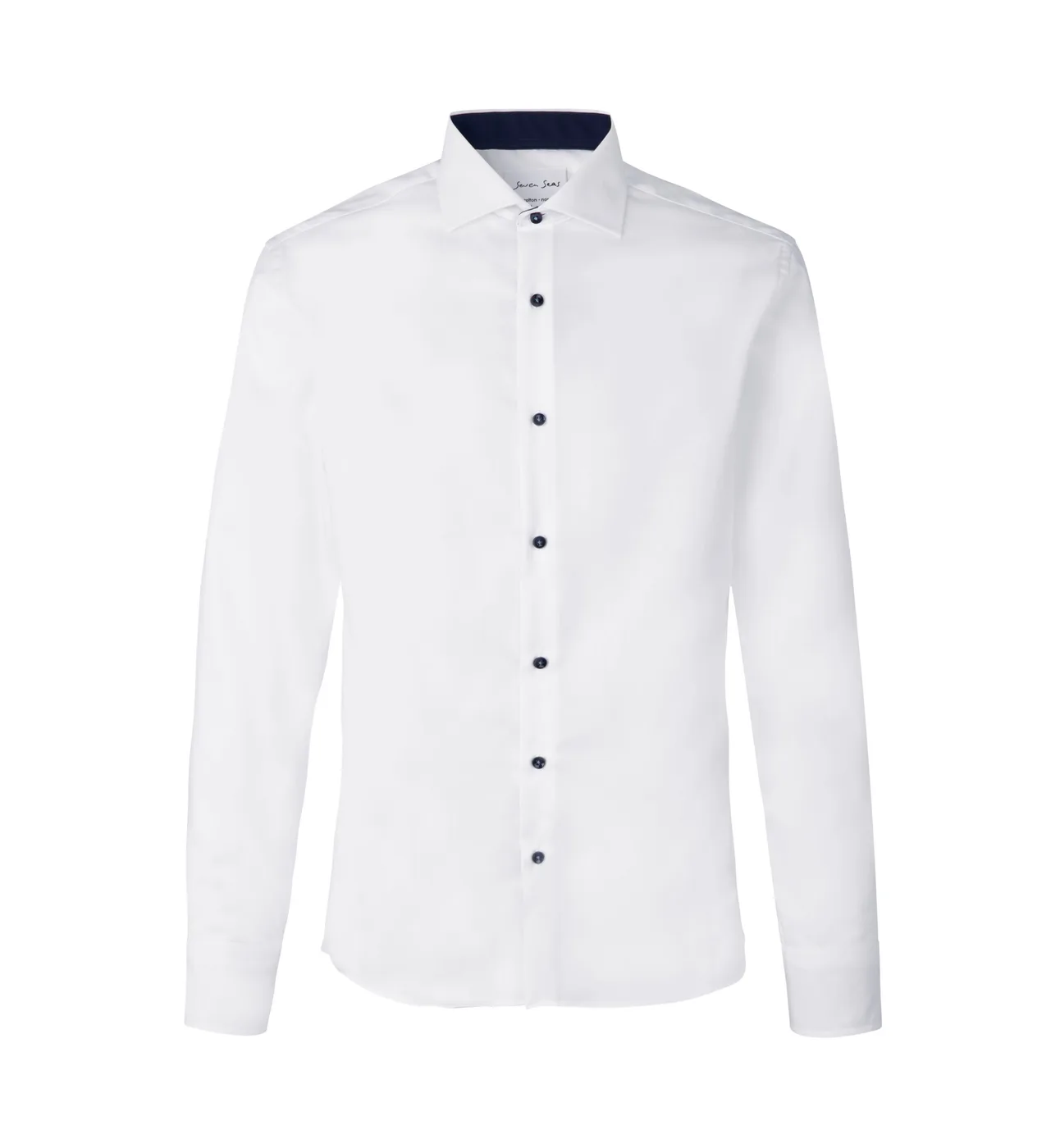 SEVEN SEAS Fine Twill Contrast | slim